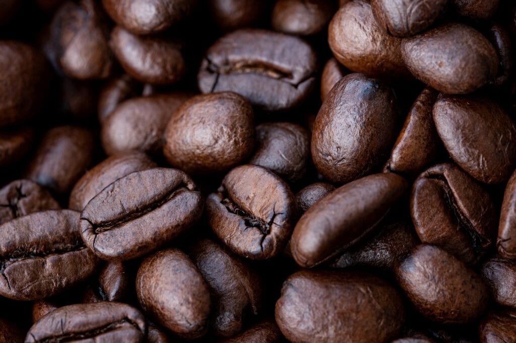 coffee beans, coffee, roasted coffee beans