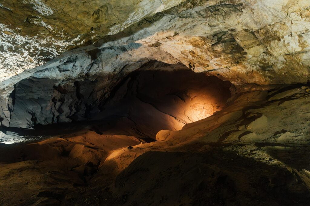 Majestic Cave Interior in New Athos, Abkhazia
