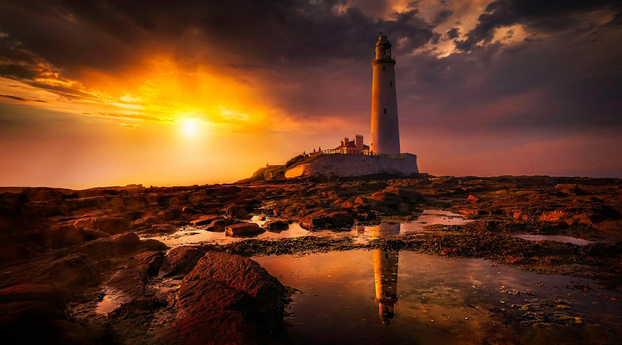 Lighthouse During Sunset