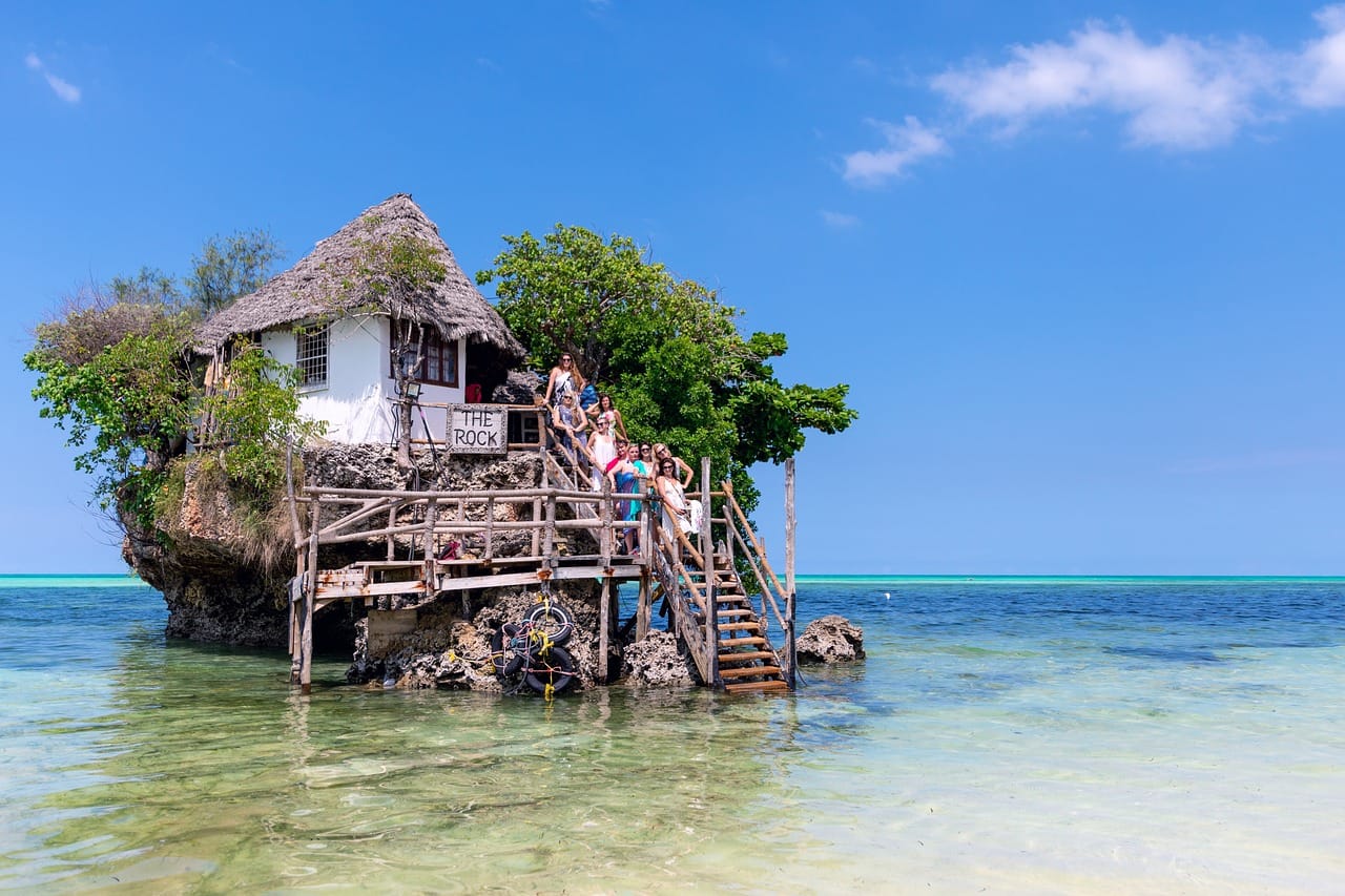 island, ocean, zanzibar