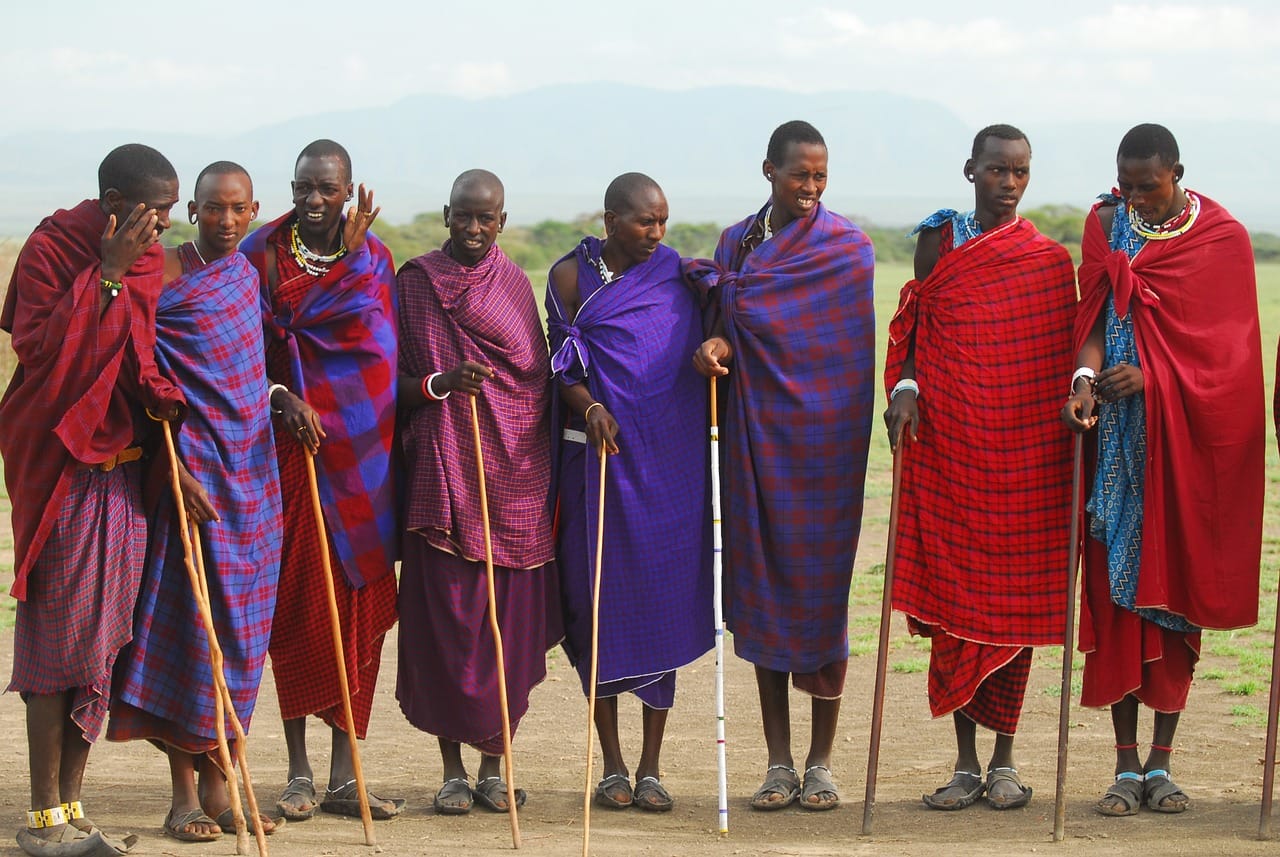 tribe, men, traditional