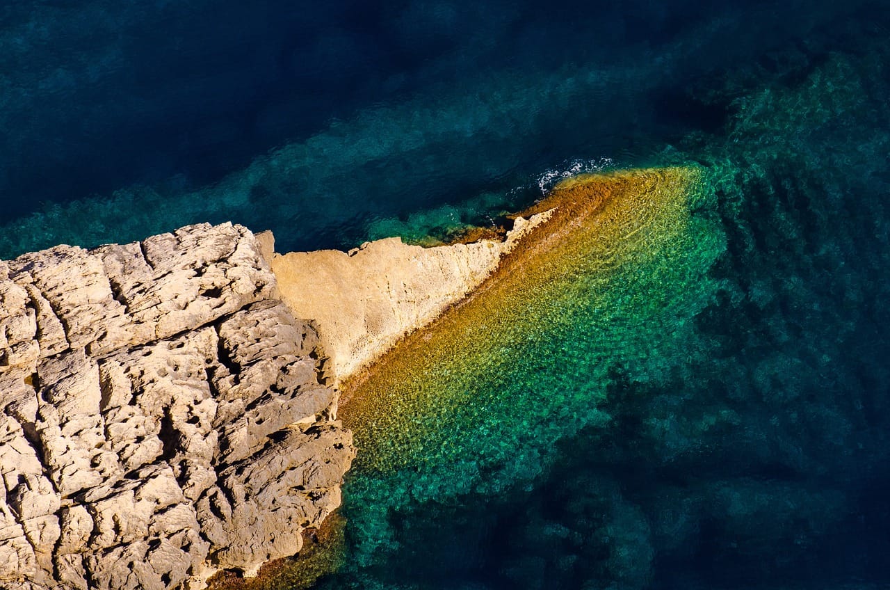 ocean, sea, rock