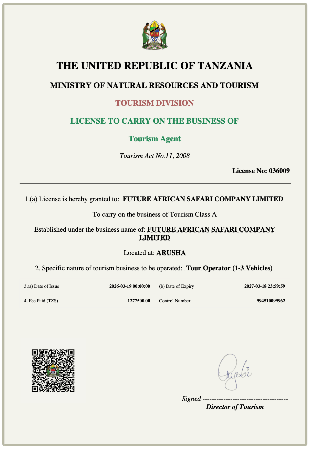 About 3 2026 2027 FAS TALA